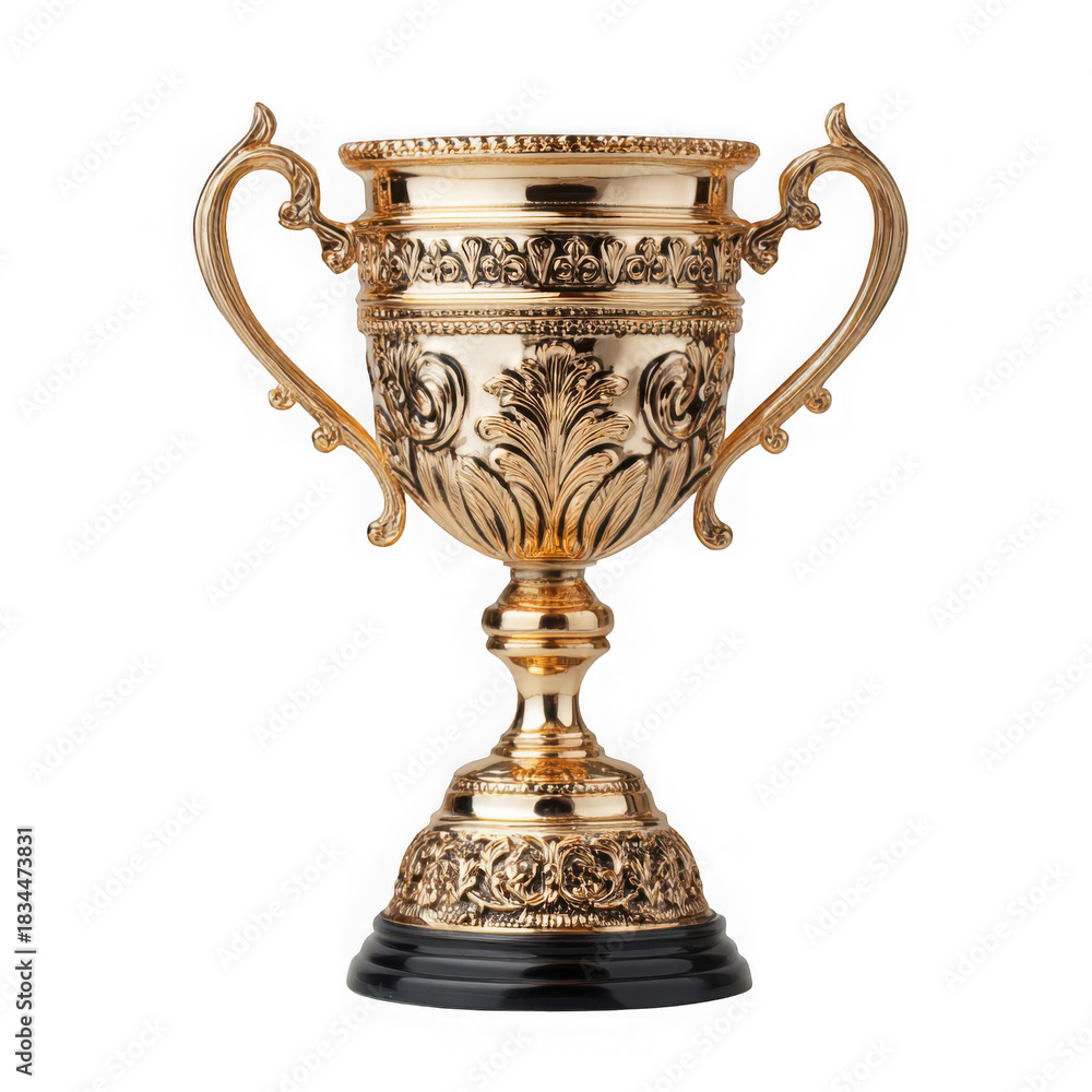 Fototapeta premium Trophy Cup on white background.