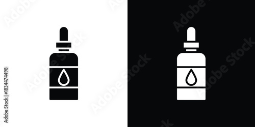 Serum icons vector silhouette design. Vector flat graphic design illustration.