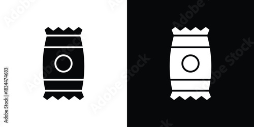 Snacks icons vector silhouette design. Vector flat graphic design illustration.