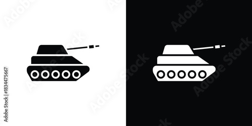 Tank icons vector silhouette design. Vector flat graphic design illustration.
