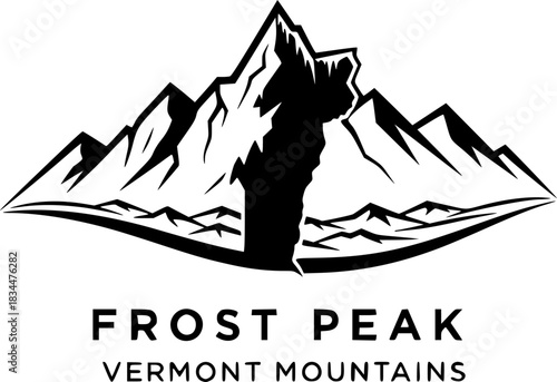 Frost Peak Vermont Mountains Logo
