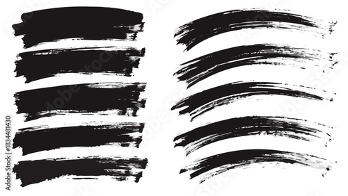 set of grunge banners