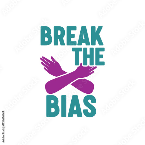 Break the Bias Typography T-Shirt Design | Equality Empowerment Feminist Quote Graphic