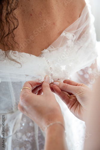Wedding Day. Wedding Dress.