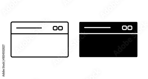 Two style pack Address bar url bar rectangle for url input silhouette