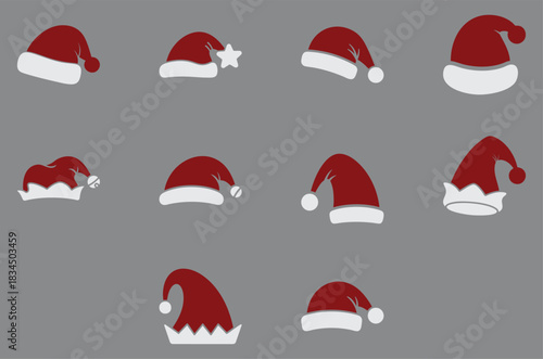 Christmas Santa Elf Hat fill-style icon