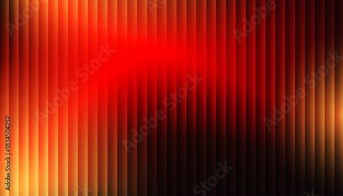 Red-orange fractal glass with a corrugated glass texture. Prism texture, golden light, warm energy waves, and an abstract sunset gradient. Vector blurred background