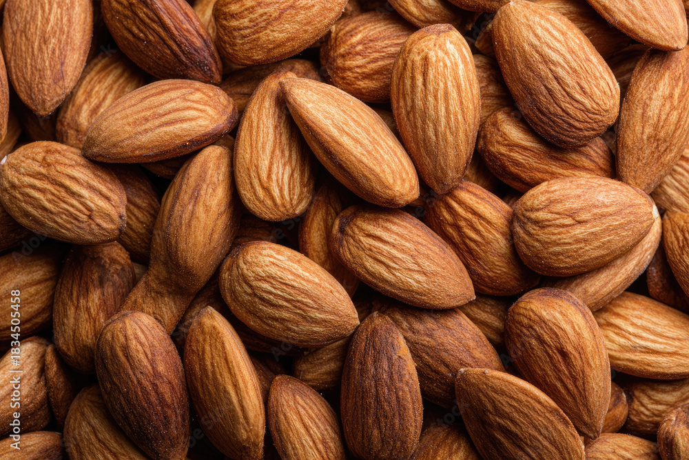 Fototapeta premium Tasty and nutritious almond nuts 