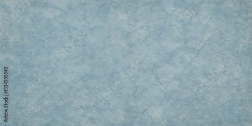 Old blue paper texture with a frosty winter pattern of frozen white snow and ice