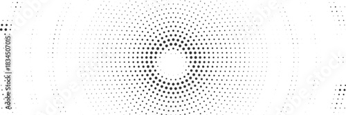 Soft Black Halftone Fade Circular Dot Abstract Vector Background