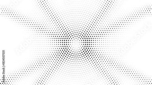Starburst Dot Pattern Abstract Halftone Vector Background