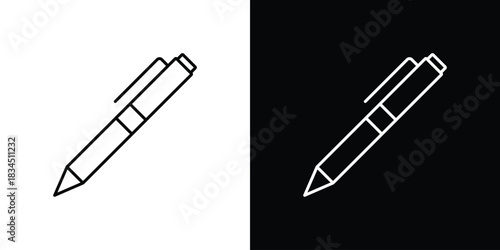 Pen icons pack set, ready to use vector