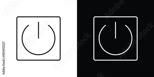 Power button icons pack set, ready to use vector