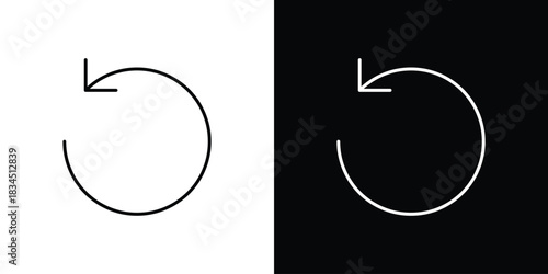 Reset icons pack set, ready to use vector