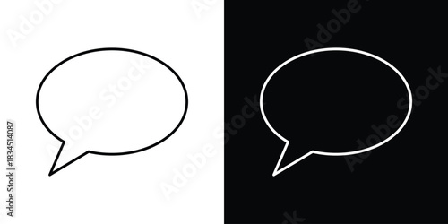 Speech bubble icons pack set, ready to use vector