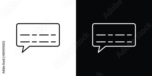 Subtitles icons pack set, ready to use vector