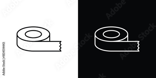 Tape icons pack set, ready to use vector