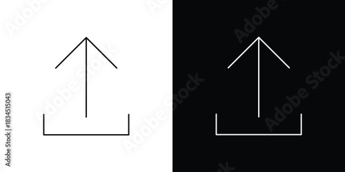 Upload icons pack set, ready to use vector