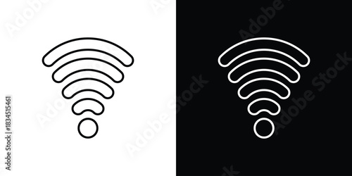 Wifi icons pack set, ready to use vector