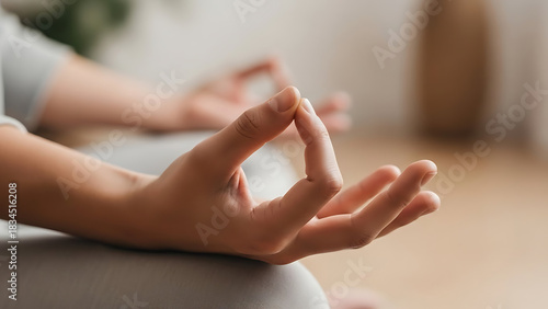 Wallpaper Mural Close-up of hands in meditation position (mudra) Torontodigital.ca