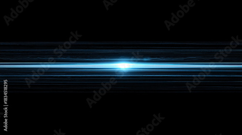 Abstract digital light streaks in blue and black, creating a futuristic atmosphere, representing speed and motion in a visually striking composition with vibrant energy