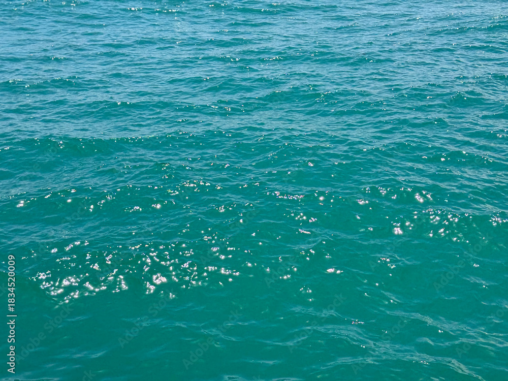 Fototapeta premium Blue ocean sea water surface background.