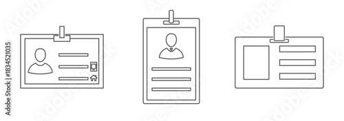 ID Card Icon, Identification Badge, Personal Identity, Identity Verification, User ID, Security Card