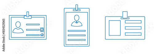 ID Card Icon, Identification Badge, Personal Identity, Identity Verification, User ID, Security Card