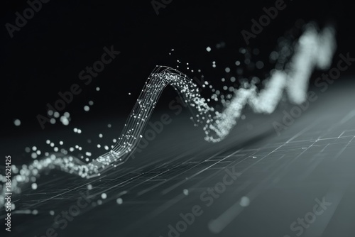 Fototapeta Naklejka Na Ścianę i Meble -  Abstract Digital Waveform