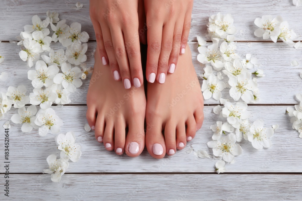 Fototapeta premium Elegant Spa Manicure and Pedicure