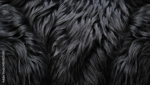 seamless black sheep fur pattern texture background