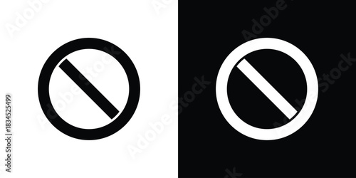 Blocked icons vector. silhouette or icon or pictogram.