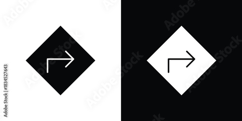 Directions icons vector. silhouette or icon or pictogram.