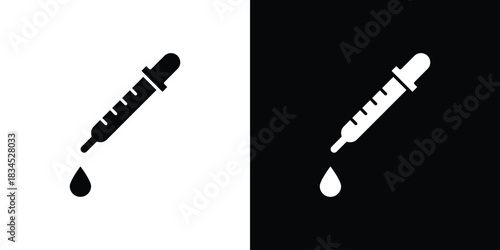Dropper icons vector. silhouette or icon or pictogram.
