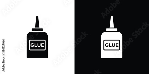 Glue icons vector. silhouette or icon or pictogram.