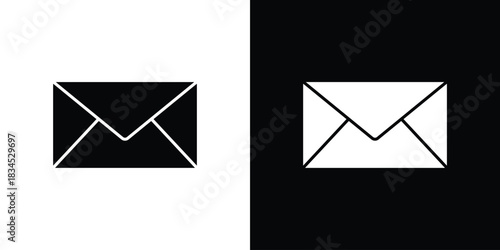 Inbox icons vector. silhouette or icon or pictogram.