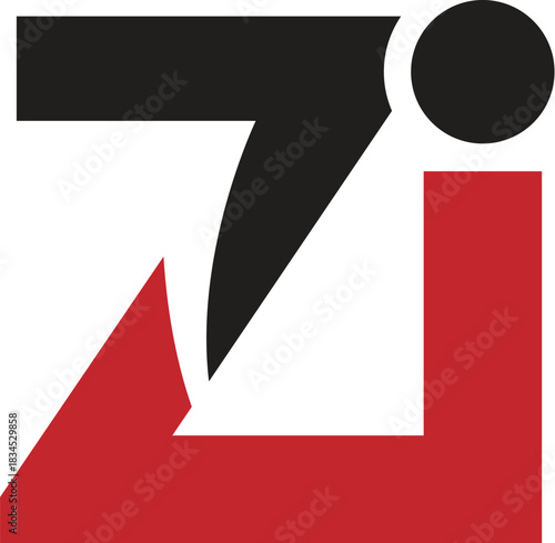 Letter Zi logo design vector