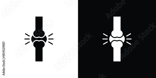 Joint icons vector. silhouette or icon or pictogram.