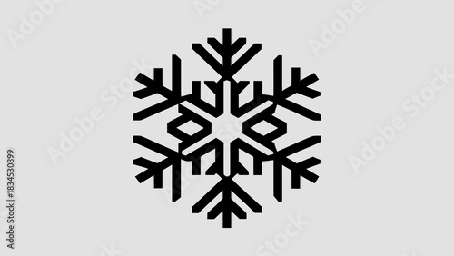 Geometric snowflake art created with generated ai