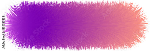 Abstract gradient fur texture with purple and orange hues.