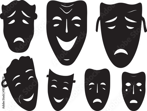 Drama Mask Silhouette