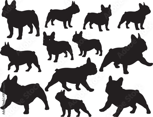French Bulldog Silhouettes