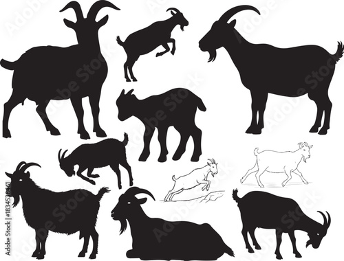 Goat Silhouettes