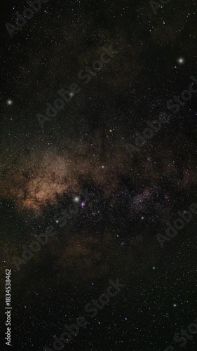 Milky Way Starfield with Dense Galactic Dust and Deep Space Background