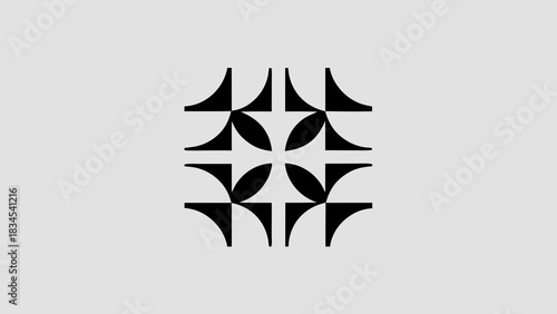 Abstract floral pattern created with generated ai