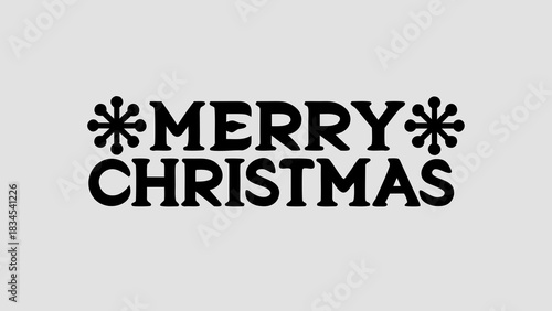 Merry christmas message created with generated ai
