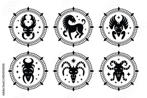 Abstract geometric composition with bold colors