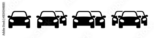 car traffic icon. car overtaking icon. Racing icon