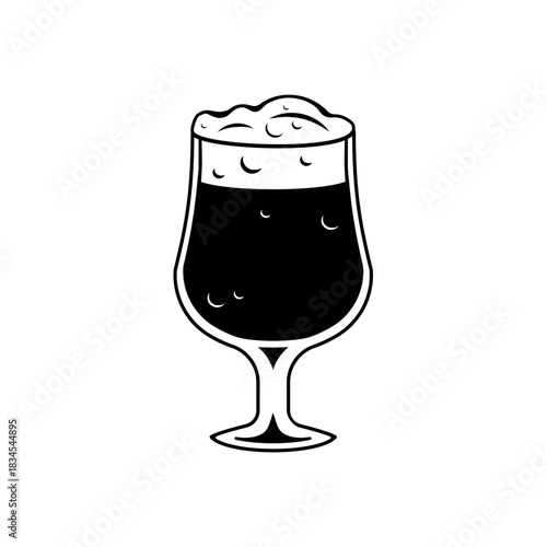 Beer glass vector. Beer mug icon
