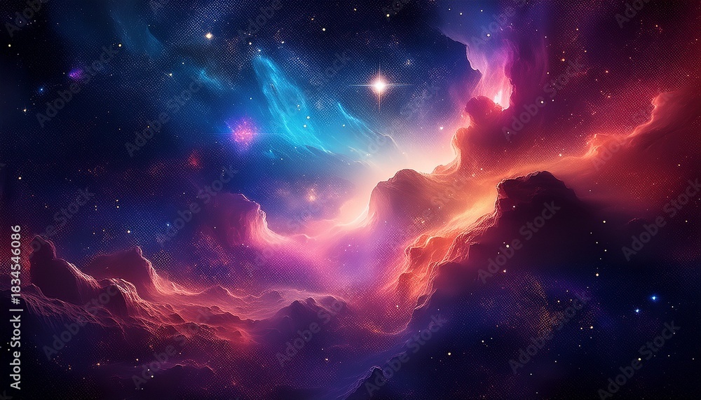 Fototapeta premium deep space nebula starry night sky background